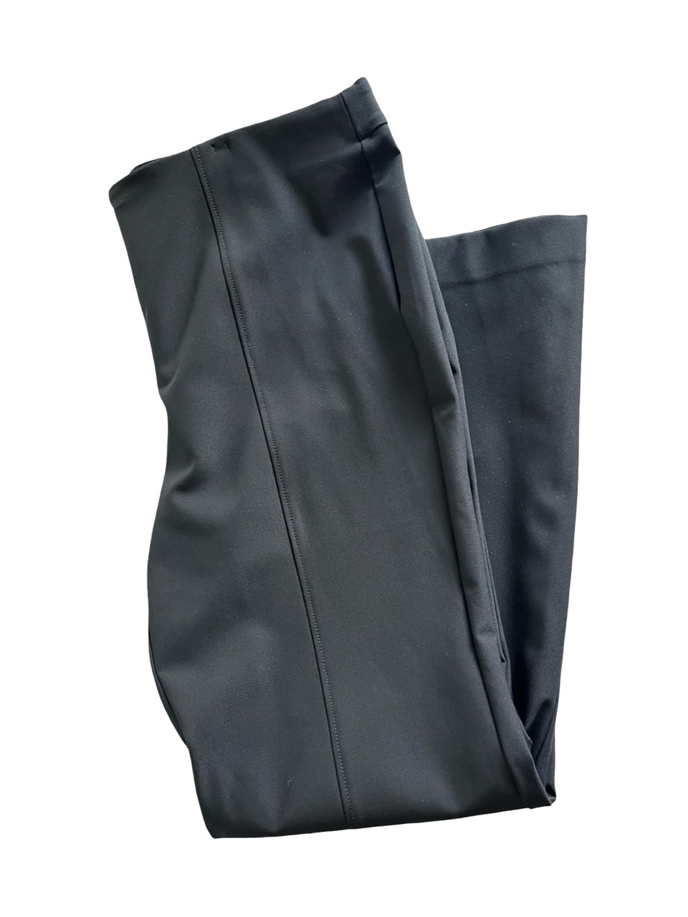 Chicos Black Wide Leg Trousers Dress Pants Stretch High Rise Womens Size 18